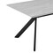 Armen Living Margot Light Gray Rectangular Dining Table with Black Finish LCMNDIGRY - alternate 2